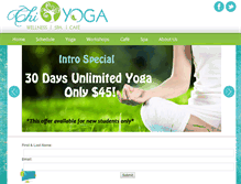 Tablet Screenshot of mychiyoga.com